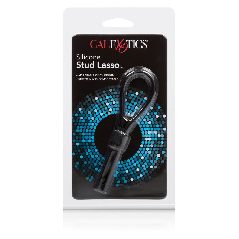 Pierścień-SILICONE STUD LASSO BLACK